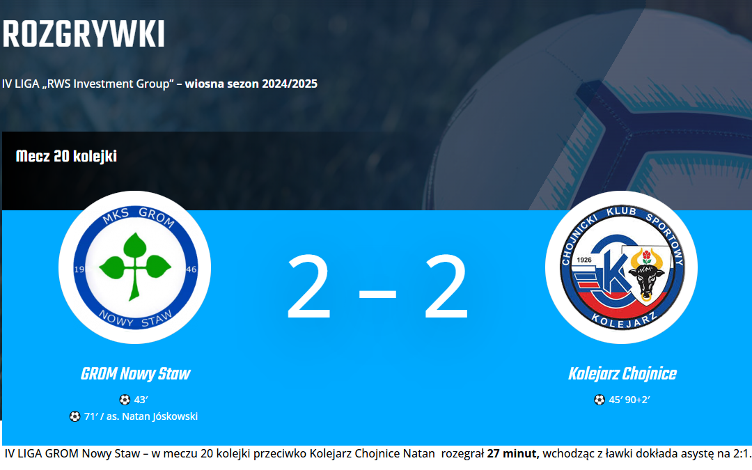 Natan Jóskowski IV liga